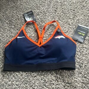 Nike Denver Broncos light support Jog Bra Size M NWT